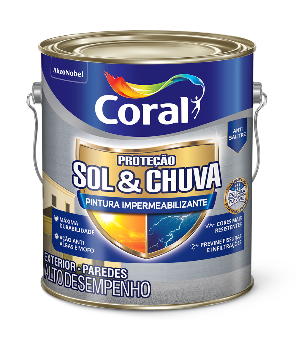 Proteção Sol & Chuva Pintura Impermeabilizante